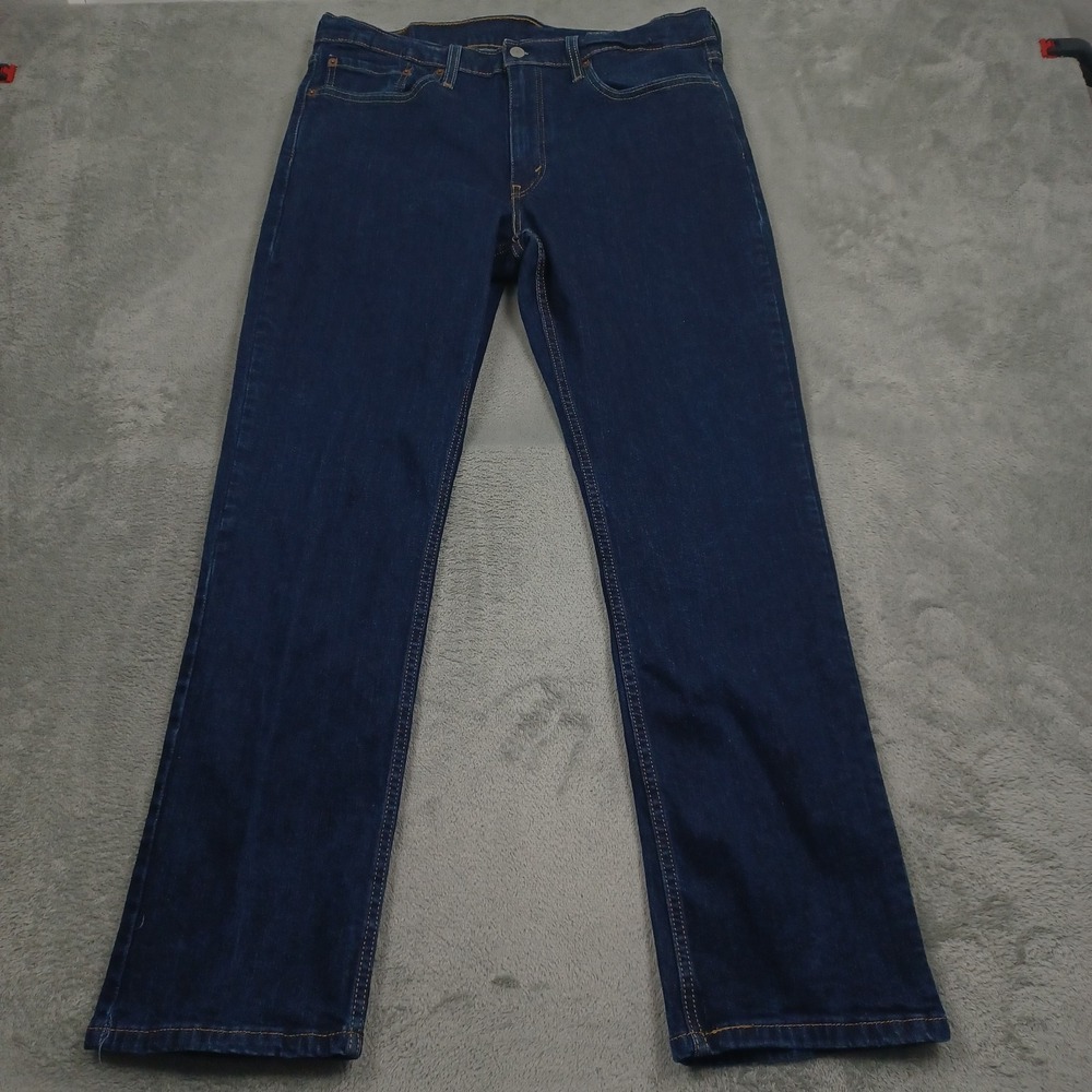 Levis 514 Jeans Mens‎ 36x30 Blue Denim Straight Fit Logo Casual Pockets